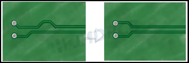 Symmetry of wiring