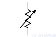 Variable resistor (USA) Symbol