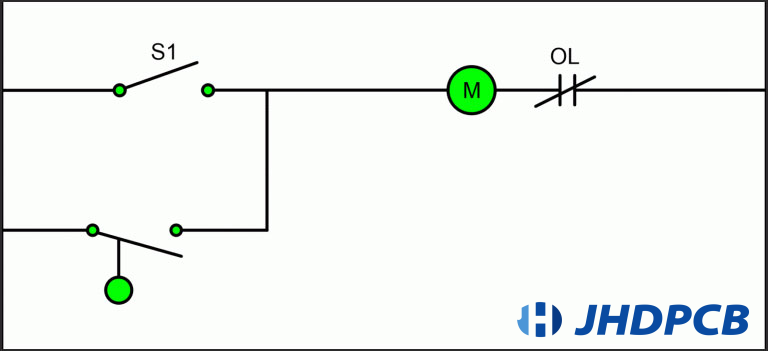 basic stop start circuit diagram