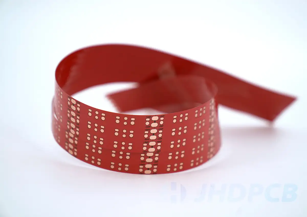 flexible pcb-PI-red color-osp-LED Lighting-1-flexible