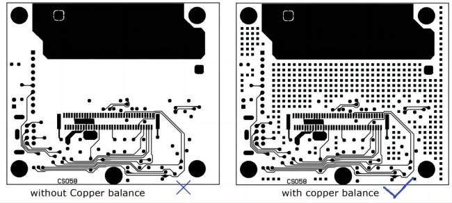 Copper thieving and Copper balancing