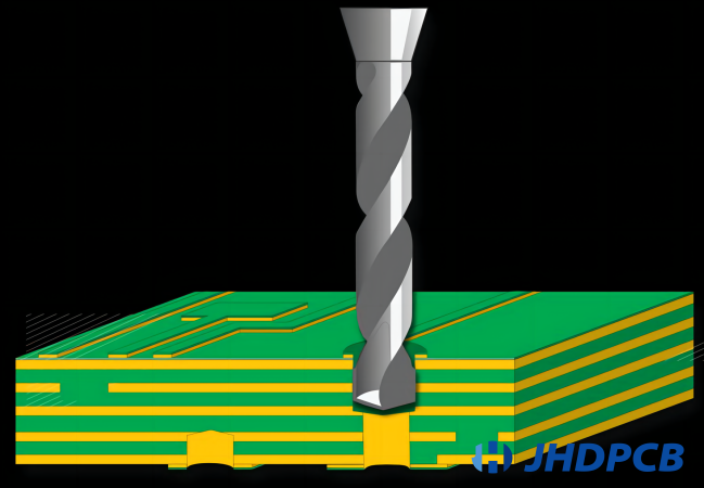 Back drill pcb