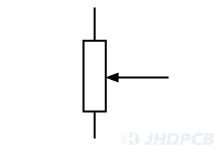Potentiometer (Europe) Symbol