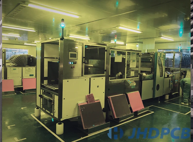 Clean room - dry film pressing - stacker