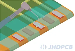 Clean up residual solder