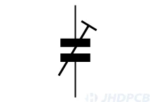 Variable capacitor (preset) Symbol