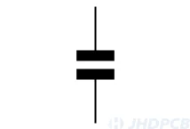 Fixed capacitor (non polarized) Symbol